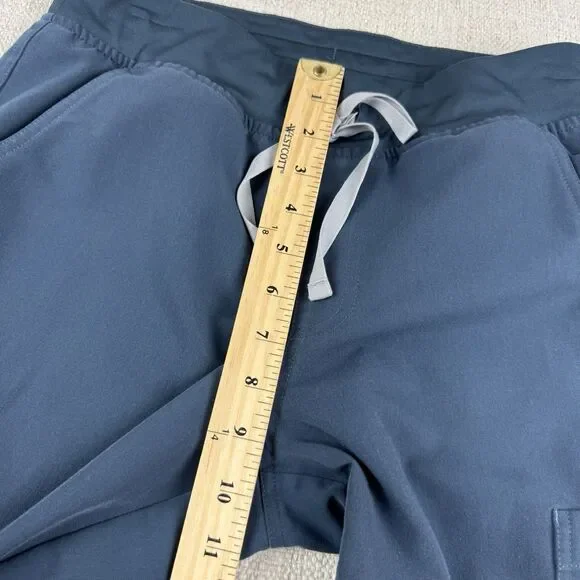 FIGS Yola Yoga Waistband Scrub Pants Womens Small Blue Dark Harbor W22SW2023 - Picture 11 of 16